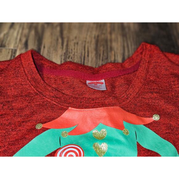 Girls Christmas Elf Holiday Time Sweater Size XL - Picture 3 of 7